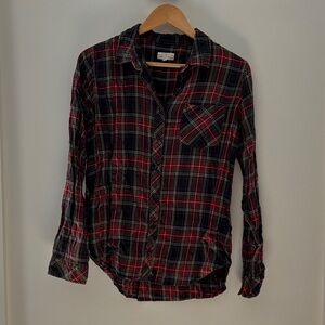 Thread & Supply Red and Green Plaid Shirt